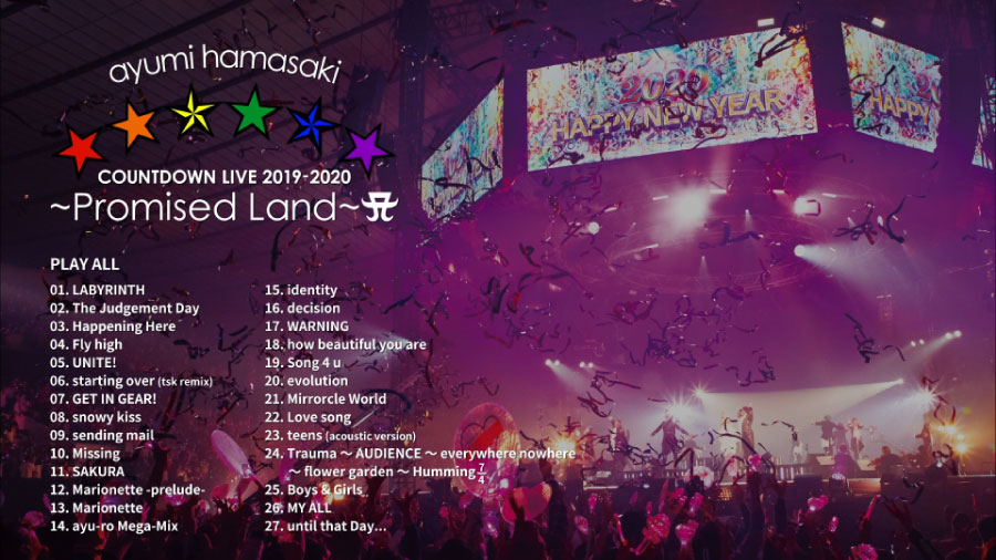 滨崎步 (Ayumi Hamasaki 浜崎あゆみ) – COUNTDOWN LIVE 2019-2020～Promised Land～A (2020) 1080P蓝光原盘 [BDMV 41.3G]Blu-ray、日本演唱会、蓝光演唱会2
