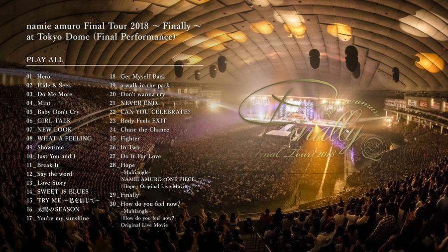 安室奈美惠namie amuro – Final Tour 2018 ~Finally~ 東京ドーム最終 