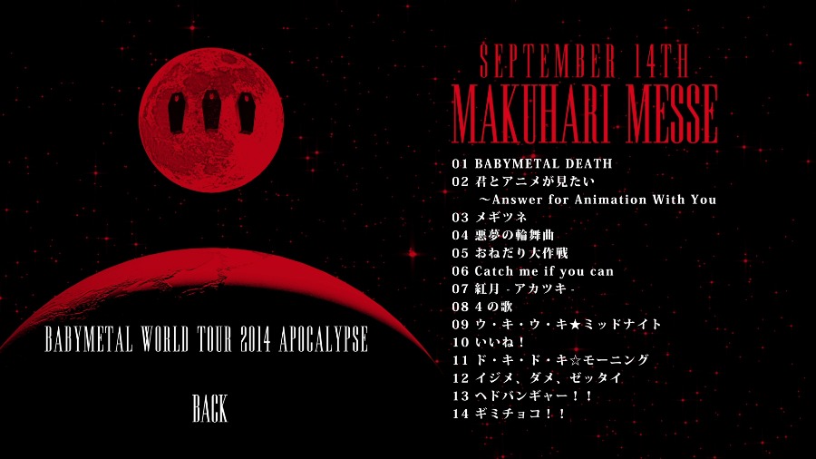 BABYMETAL – WORLD TOUR 2014 : APOCALYPSE (2014) 1080P蓝光原盘[BDMV