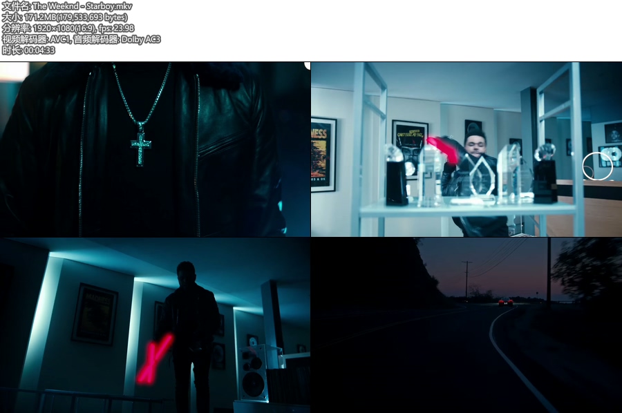 The Weeknd – Starboy (官方MV) [1080P 171M]WEB、欧美MV、高清MV2