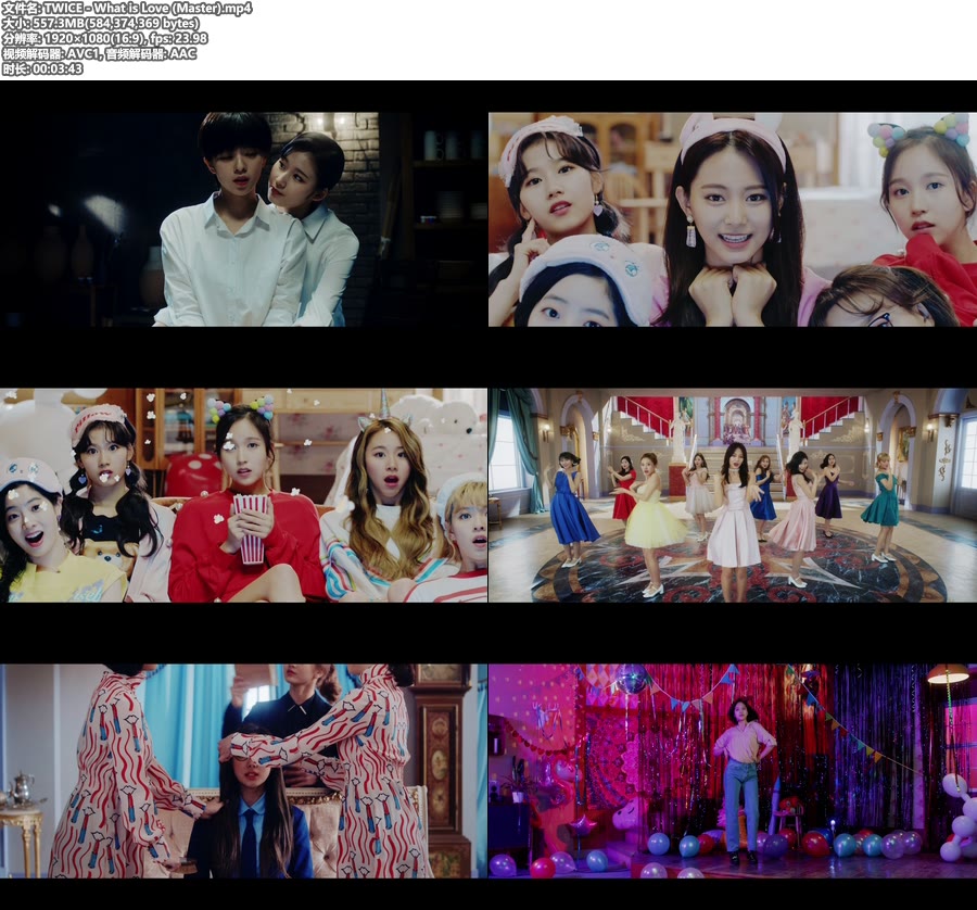 TWICE – What is Love (官方MV) [Master] [1080P 557M]Master、韩国MV、高清MV2