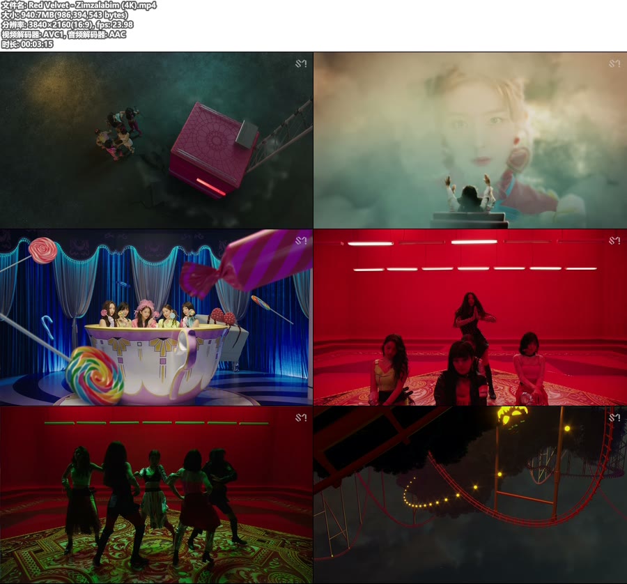 [4K] Red Velvet – Zimzalabim (官方MV) [2160P 940M]4K MV、韩国MV、高清MV2