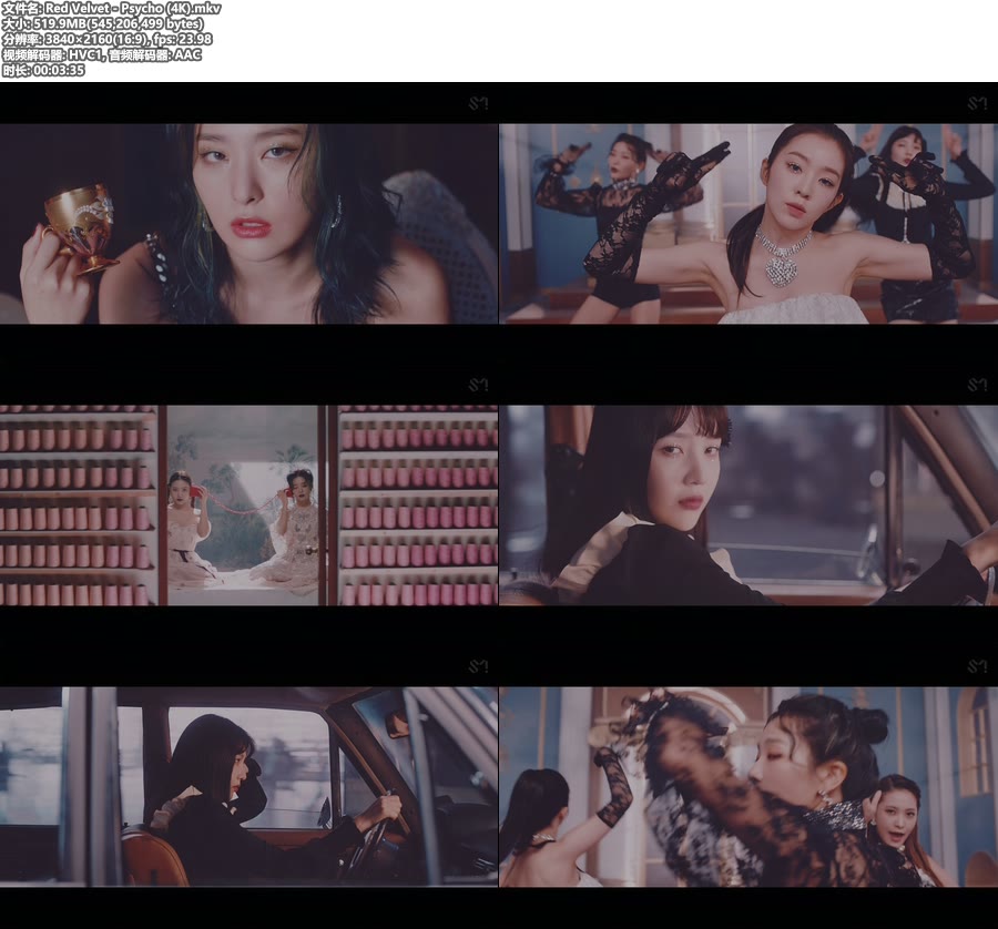 [4K] Red Velvet – Psycho (官方MV) [2160P 520M]4K MV、韩国MV、高清MV2