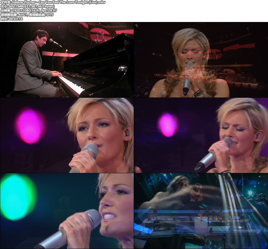 Helene Fischer – Can You Feel The Love Tonight (Live) [Blu-ray Cut 1080P 602M]BDRip、欧美现场、高清MV2