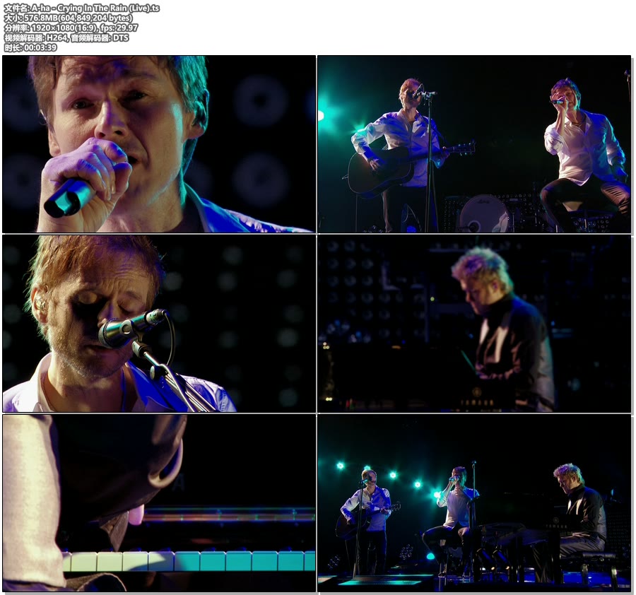 A-ha – Crying In The Rain (Live) [Blu-ray Cut 1080P 576M]BDRip、欧美现场、高清MV2