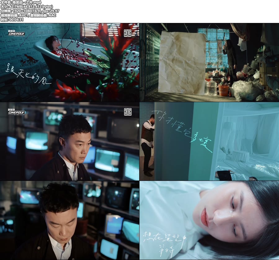 陈奕迅 – 之外 (官方MV) [1080P 43M]WEB、华语MV、高清MV2
