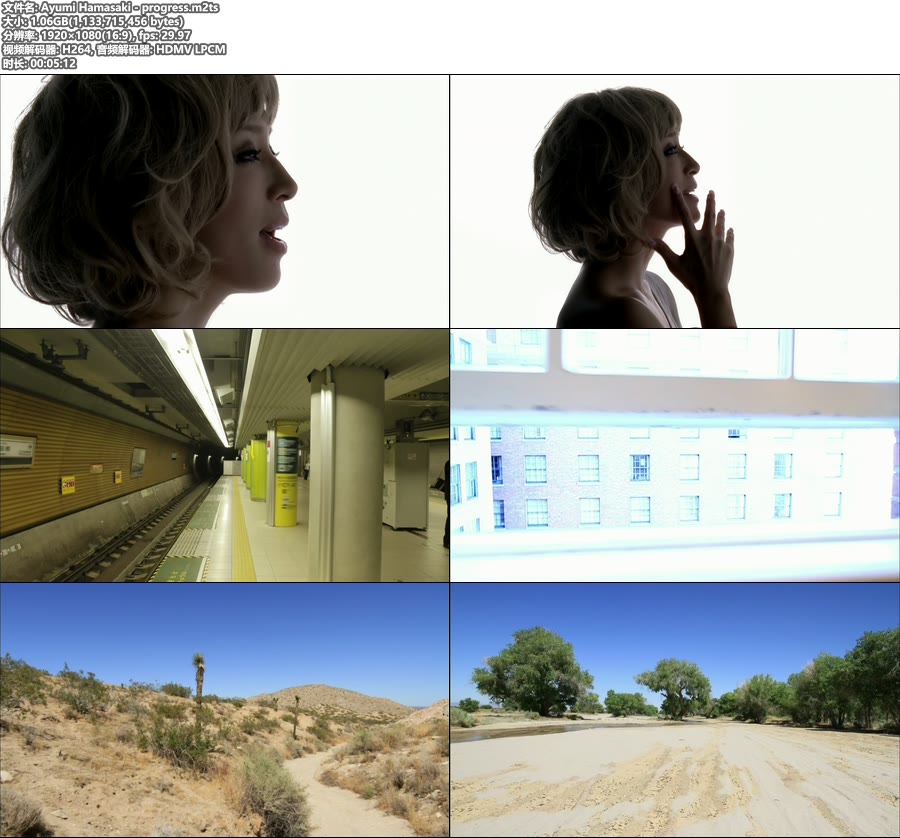 [BR] 滨崎步 Ayumi Hamasaki – progress (官方MV) [1080P 1.06G]Master、日本MV、高清MV2