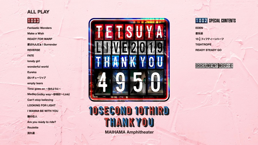 TETSUYA - TETSUYA LIVE 2019 THANK YOU 4950 (2020) 1080Pԭ [BDISO 42.4G]