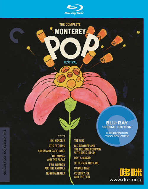 摇滚群星 – The Complete Monterey Pop Festival 蒙特利流行音乐节 (2017) 1080P蓝光原盘 [3BD BDMV 112.7G]