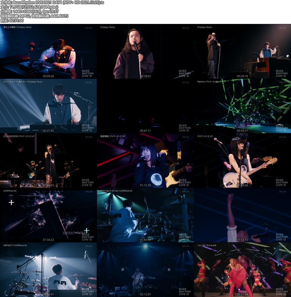 Buzz Rhythm LIVE 2021 (NTV+ HD 2021.12.25) 1080P HDTV [TS 33.6G]HDTV、日本演唱会、蓝光演唱会2