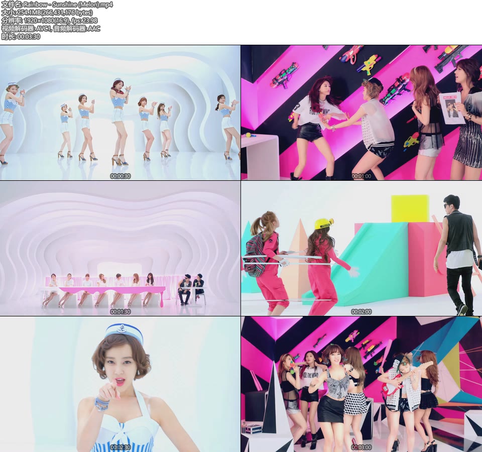 Rainbow – Sunshine (Melon) (官方MV) [1080P 254M]WEB、韩国MV、高清MV2