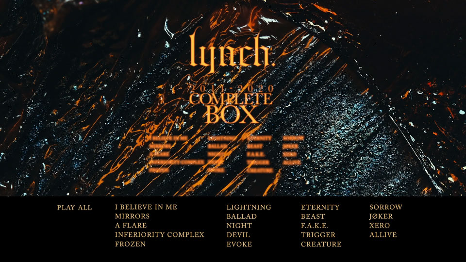 lynch. – 2011-2020 COMPLETE BOX [完全限定生産盤] (2021) 1080P蓝光原盘 [BDISO 19.1G]Blu-ray、Blu-ray、摇滚演唱会、日本演唱会、蓝光演唱会4