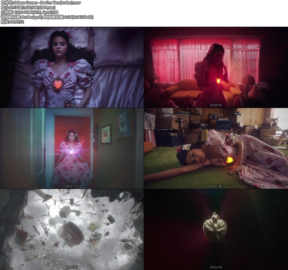 [PR] Selena Gomez – De Una Vez (官方MV) [ProRes] [1080P 3.57G]ProRes、欧美MV、高清MV2