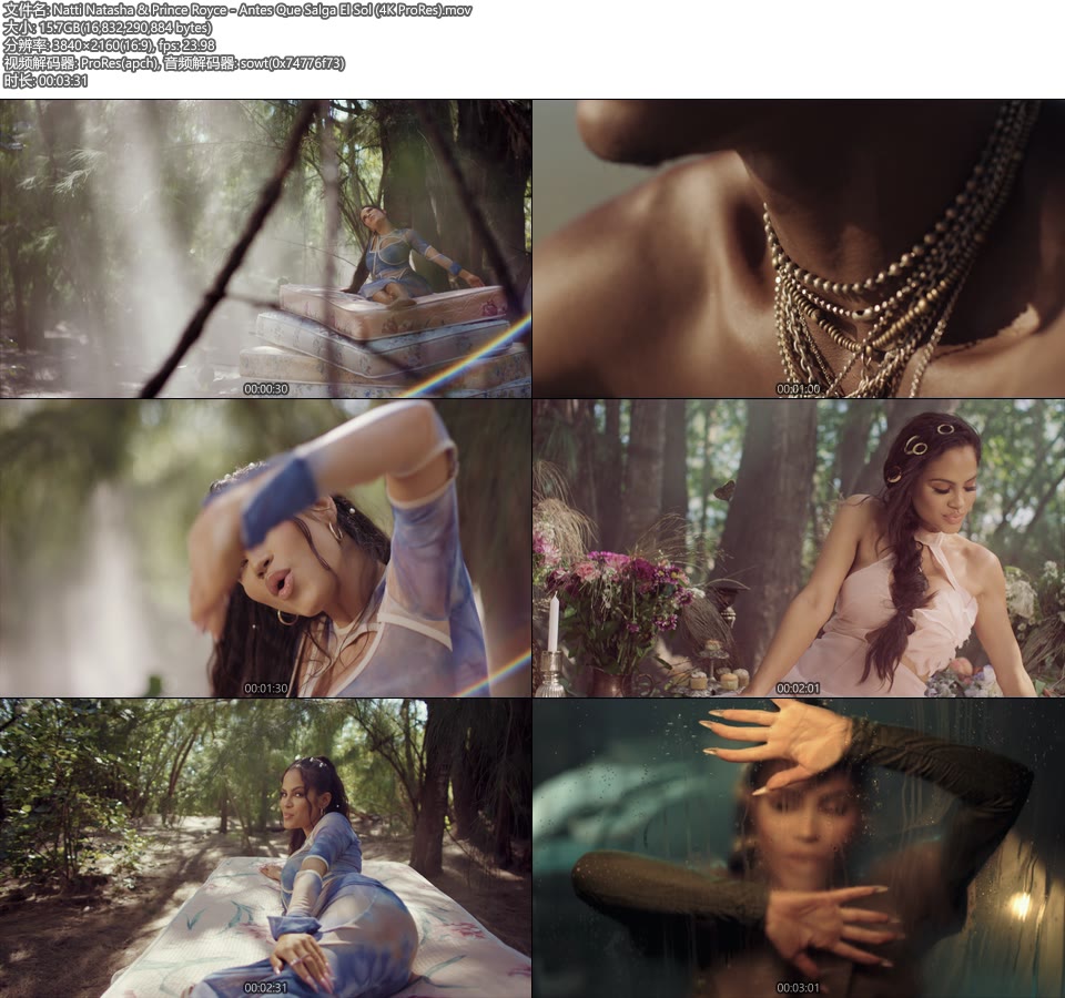 [PR/4K] Natti Natasha & Prince Royce – Antes Que Salga El Sol (官方MV) [ProRes] [2160P 15.7G]4K MV、ProRes、欧美MV、高清MV2