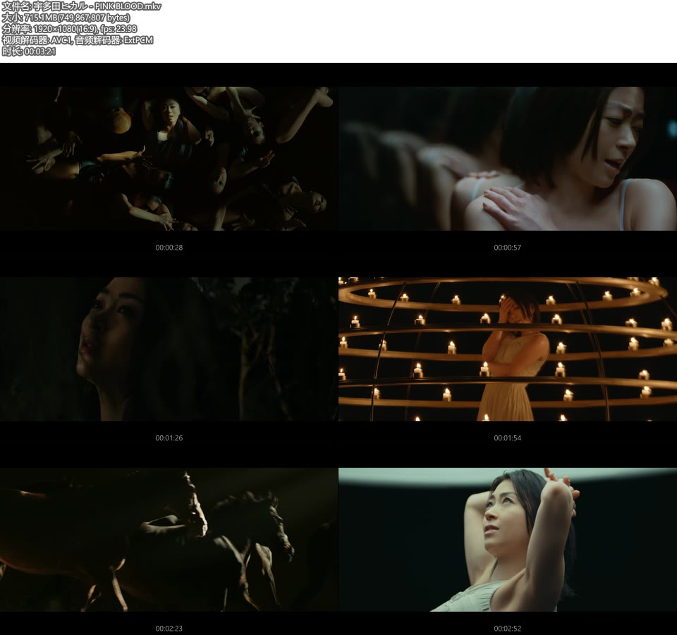 宇多田ヒカル – PINK BLOOD (官方MV) [蓝光提取] [1080P 715M]Master、日本MV、高清MV2