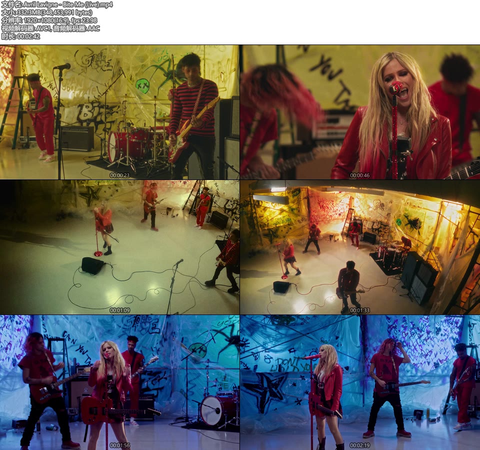 Avril Lavigne – Bite Me (Live MV) [1080P 332M]Master、欧美MV、高清MV2