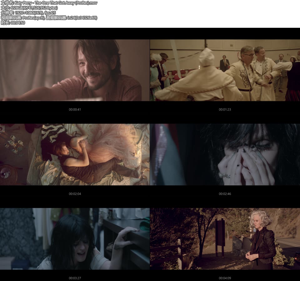 [PR] Katy Perry – The One That Got Away (官方MV) [ProRes] [1080P 6.28G]ProRes、欧美MV、高清MV2