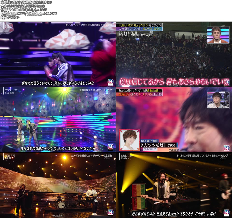 MUSIC STATION (2022.03.11) [HDTV 5.51G]HDTV、日本现场、音乐现场2