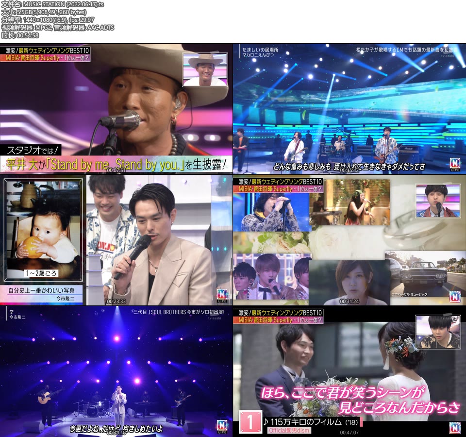 MUSIC STATION (2022.06.17) [HDTV 5.5G]HDTV、日本现场、音乐现场2