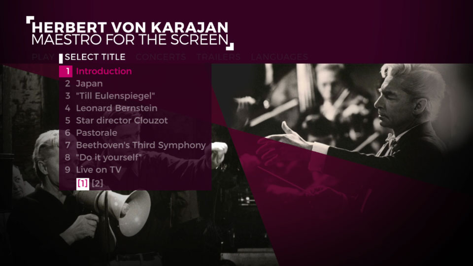 卡拉扬 – 巴赫管弦乐与纪录片“银幕前的大师” Herbert von Karajan – Maestro for the Screen (2016) [BD] 1080P蓝光原盘 [BDMV 22.6G]Blu-ray、古典音乐会、蓝光演唱会2