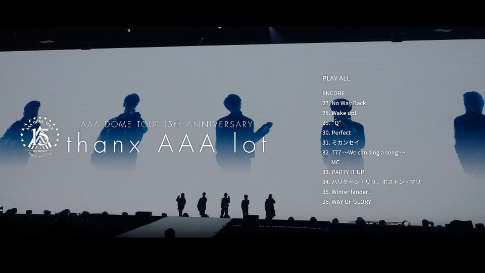 AAA – AAA DOME TOUR 15th ANNIVERSARY -thanx AAA lot- [Blu-ray4枚組] (2022) 1080P蓝光原盘 [4BD BDISO 96.7G]Blu-ray、推荐演唱会、日本演唱会、蓝光演唱会20