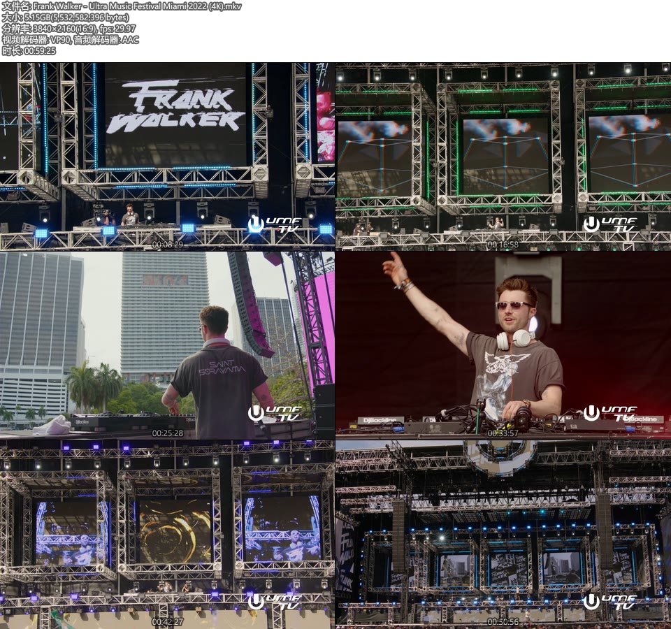 [4K] Frank Walker – Ultra Music Festival Miami 2022 [WEB 2160P 5.15G]4K LIVE、WEB、欧美现场、音乐现场2