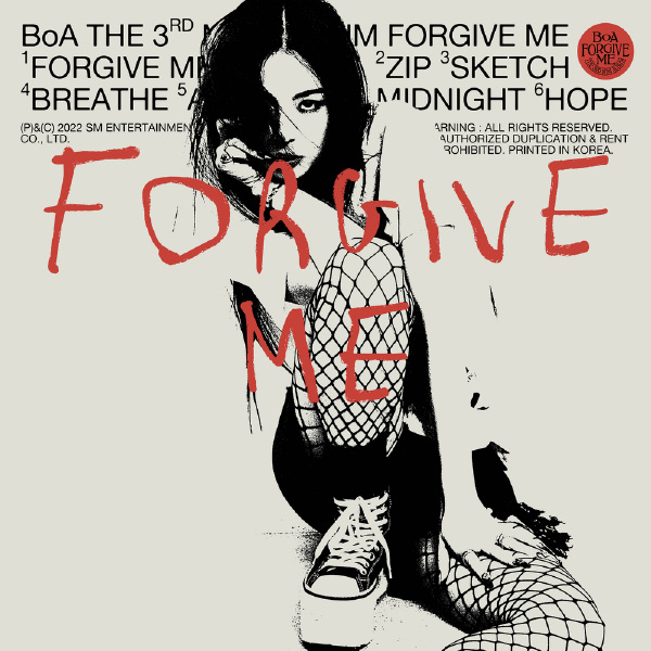 BoA 宝儿 – Forgive Me – The 3rd Mini Album (2022) [Bugs!] [FLAC 16bit／44kHz]CD、推荐音乐、韩国流行、高解析音频