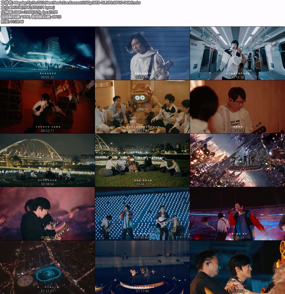 [4K] 五月天 – 2023线上跨年演唱会 Mayday Fly To 2023 (2022.12.31) 2160P WEB [MKV 7.1G]4K LIVE、WEB、华语现场、音乐现场10