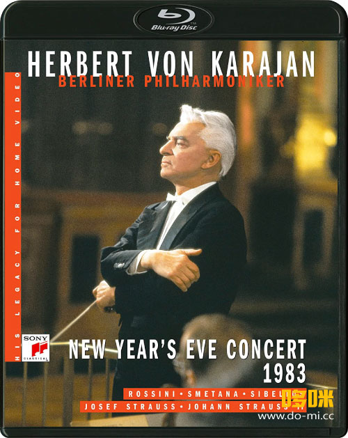 卡拉扬 – 1985柏林爱乐除夕音乐会 Herbert von Karajan & BPO – New Year′s Eve Concert 1985 (2022) 1080P蓝光原盘 [BDMV 16.4G]
