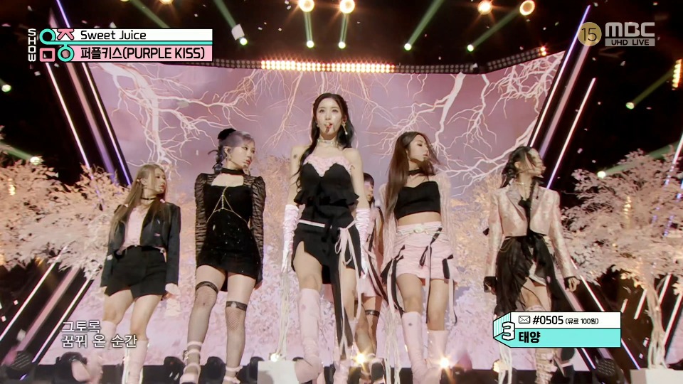[4K60P] PURPLE KISS – Intro Save Me + Sweet Juice (Music Core MBC 20230218) [UHDTV 2160P 4.64G]