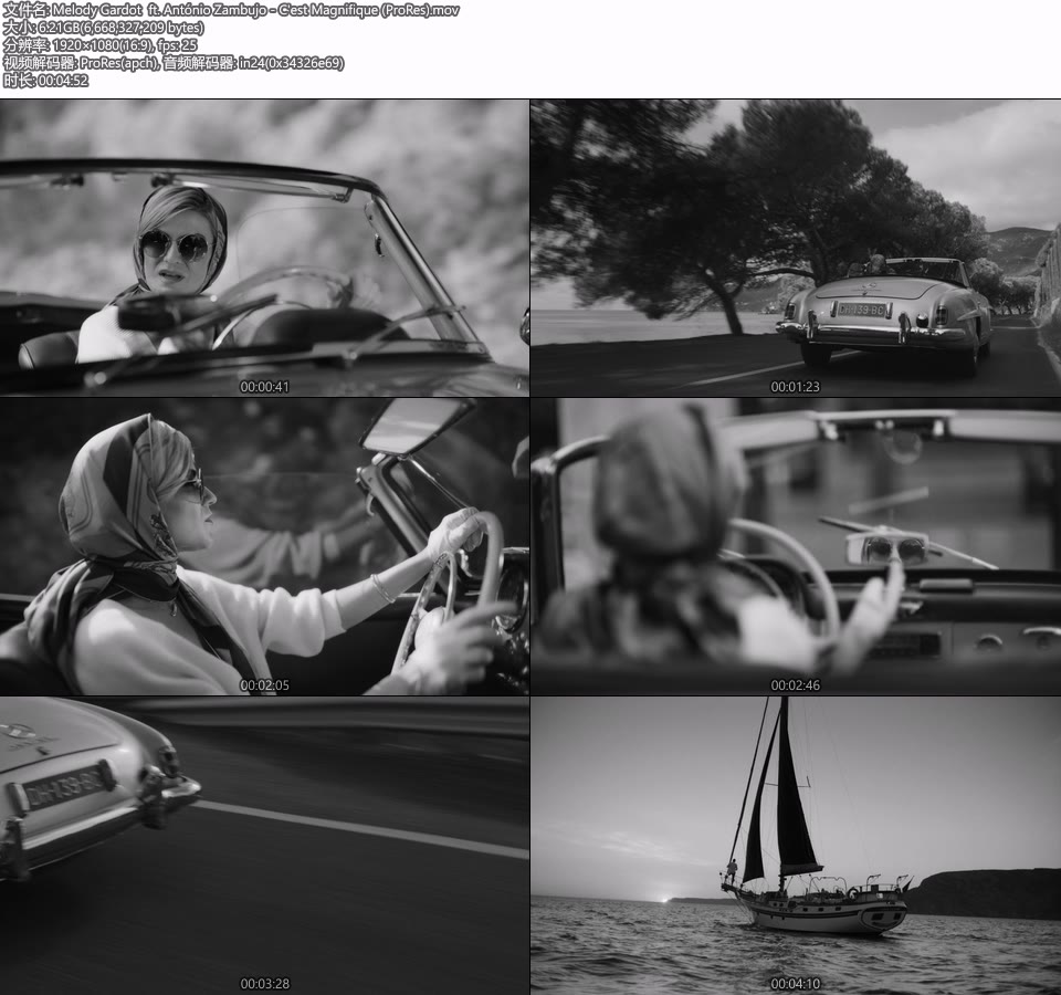 [PR] Melody Gardot  ft. António Zambujo – C′est Magnifique (官方MV) [ProRes] [1080P 6.21G]Master、ProRes、欧美MV、高清MV2