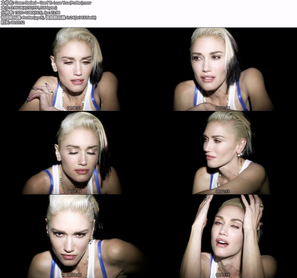 [PR] Gwen Stefani – Used To Love You (官方MV) [ProRes] [1080P 3.96G]Master、ProRes、欧美MV、高清MV2