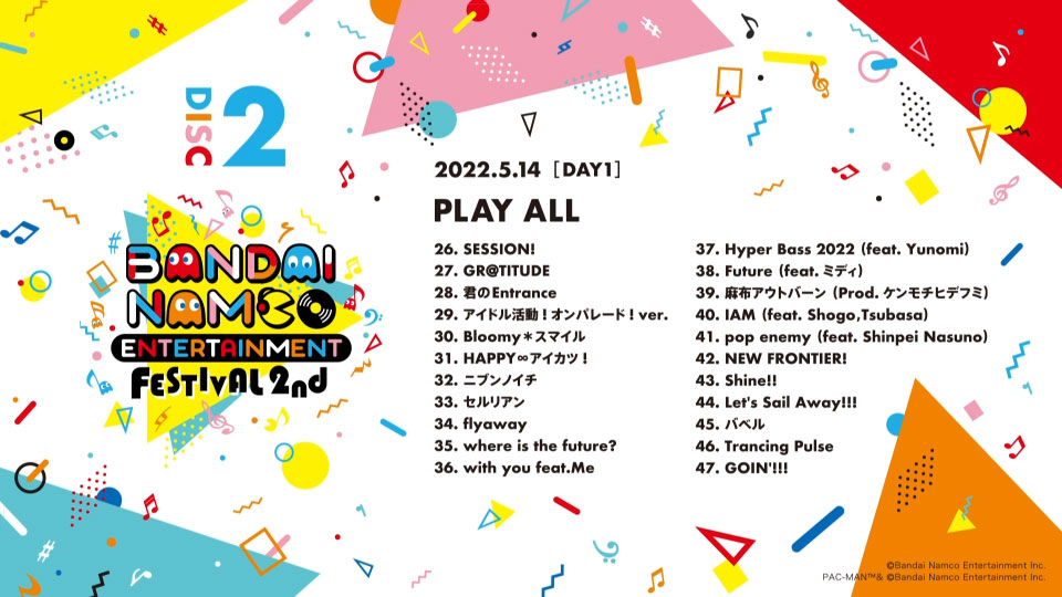 万代南梦宫音乐节 Bandai Namco Entertainment Festival 2nd 2days Live Blu-ray (2023) 1080P蓝光原盘 [4BD BDMV 146.5G]Blu-ray、推荐演唱会、日本演唱会、蓝光演唱会8