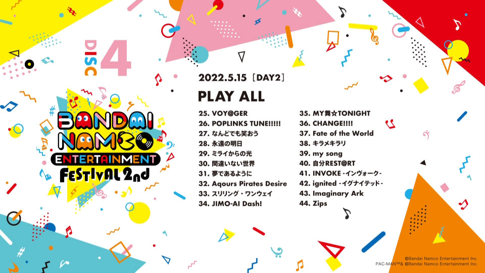 万代南梦宫音乐节 Bandai Namco Entertainment Festival 2nd 2days Live Blu-ray (2023) 1080P蓝光原盘 [4BD BDMV 146.5G]Blu-ray、推荐演唱会、日本演唱会、蓝光演唱会16